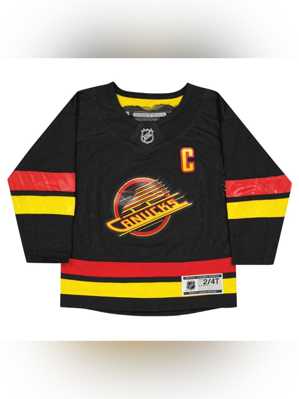 NHL Vancouver Canucks Authentic Toddler Quinn Hughes Embroidered Jersey - NWT